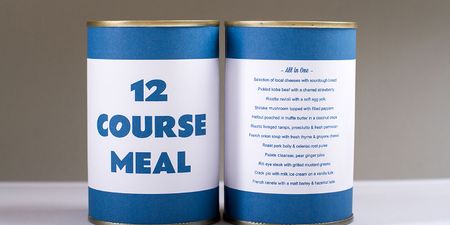 Photo: All in One – A 12 Course Meal in a Can