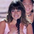 Lea Michele Dedicates Award To Cory Monteith