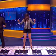 VIDEO – Sandra Bullock And Tom Hanks Perform Chopsticks On Giant Keyboard