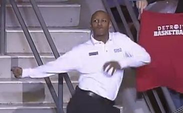 VIDEO: Dance Off Between Fan and Usher During Sports Game
