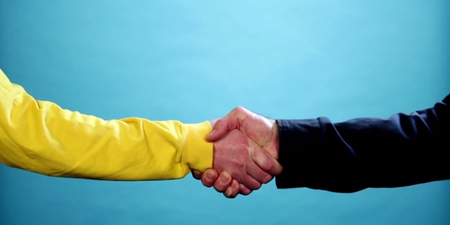 Watch: The Squeeze, the Wet Fish, the Anglo – How do you shake hands?