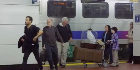 VIDEO – Harry Potter Lookalike Tries To Find Platform 9 And 3/4 In Train Station