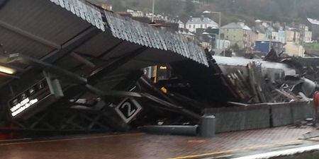 PICTURES: Storm Causes Roof to Collapse At Cork Railway Station