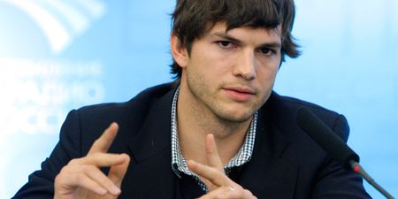 Snap Happy: Ashton Kutcher Shares Photo Of Him Kissing Girlfriend Mila Kunis