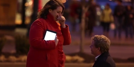 VIDEO – Man Proposes To His Girlfriend With The Help Of “Dots”