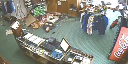 VIDEO: Just A Man Falling Through A Roof, Nothing To See Here