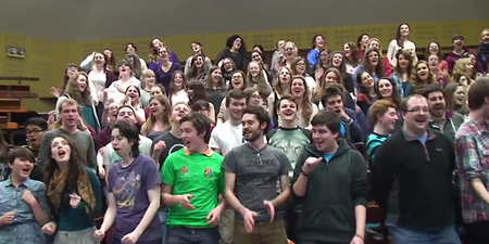 Watch: UCC Students Cover the Wanted’s Hit “We Own the Night” as Gaeilge