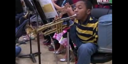 Video: “Keep On Trying” – Jahmir Wallace Has No Arms But Still Masters The Trumpet
