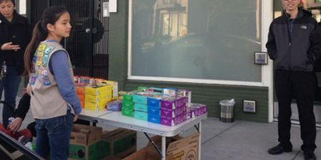 Business Savvy Girl Scout Sets up Shop Outside Marijuana Dispensary and Sells 117 Boxes of Cookies