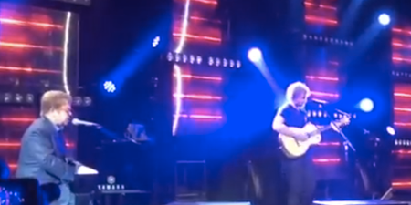 VIDEO: Candle In The Wind: Ed Sheeran Joins Elton John For Amazing Oscar Party Performance