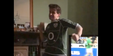 VIDEO: Passionate Irish Rugby Fan’s Celebration Is The Greatest Thing You’ll See Today