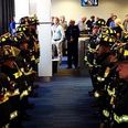 PICTURE – Boston Firefighters Wait In Airport For Family Of Their Fallen Comrade