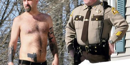 Man In Maine Woken Up To Fully Armed Policeman Because of His Tattoo?