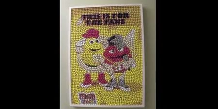 VIDEO: Dublin Artist Makes Mosaic Made Out of 50,000 M&M’s