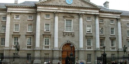 PICTURE: Man Arrested After Ramming Car Through Trinity College Gates