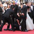 Man Crawls Up Skirt Of Actress After Crashing Red Carpet At Cannes