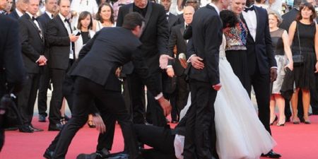 Man Crawls Up Skirt Of Actress After Crashing Red Carpet At Cannes