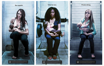 Dining For Two – New Ad Campaign Shows Mothers Confined To Bathrooms To Breastfeed Their Children