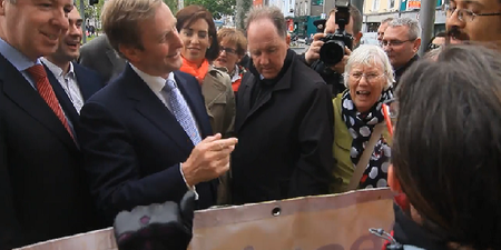 WATCH: Taoiseach Enda Kenny Comes Under Fire After Comments On Protester’s Nationality