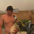 VIDEO – Shirtless Man Asks News Reporter Out On Live TV