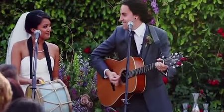 VIDEO: Bride And Groom Perform Their Wedding Vows Through Song… And It’s Surprisingly Good!
