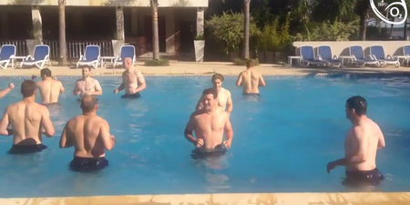 VIDEO: The Ireland Squad in a Very Important (Topless) Recovery Session
