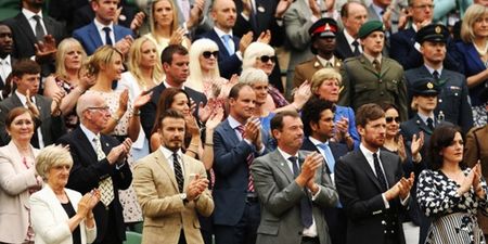 PICTURES: David Beckham Was Looking Well At Wimbledon Today