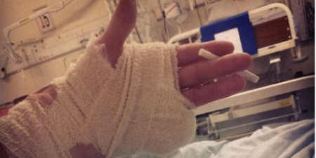 ‘Rave F*cked Me Up #rumnbass Want Ma Finger Back’ – Teen Posts Snap of Hand After He Severs Finger At Rave