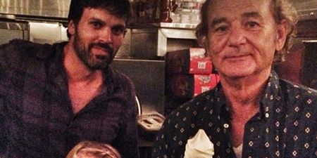 PICTURE – Bill Murray Gets Invited To A Fan’s Ice-Cream Party… And Shows Up