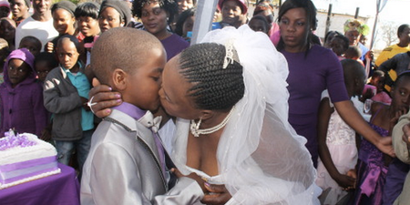 62-Year-Old Woman Marries 9-Year-Old Boy For The Second Time