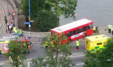 PIC: Worst. Nightmare. EVER. Bus Left Dangling Over River Thames After Crash