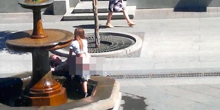 UPDATE: Couple Caught Having Sex On Fountain In Broad Daylight Receive €21 Fine