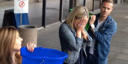 Legend! Sharon Ní Bheoláin Completes Ice Water Challenge For Motor Neuron Disease