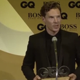 WATCH: Benedict Cumberbatch’s Drunk Acceptance Speech At The GQ Awards Will Make You Love Him Even More