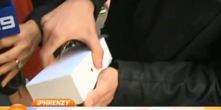 VIDEO: Guy Gets New iPhone 6…Immediately Drops It On Live Television