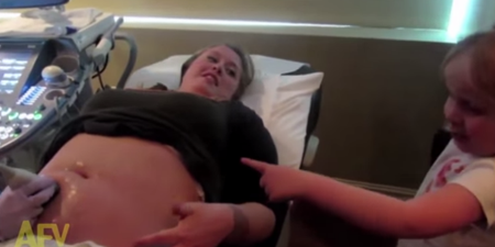 WATCH: This Girl’s Reaction To Her Mum’s Ultrasound Scan Is Amazing!