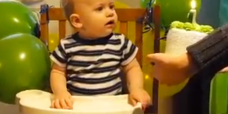 VIDEO: Baby’s First Birthday Means Faceplanting Into a Cake