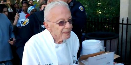 90-Year-Old Man Arrested and Fined for Feeding the Homeless