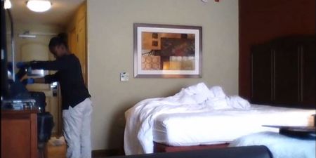 VIDEO: You’ll Be Shocked By What Happened After One Man Left His Hotel Room