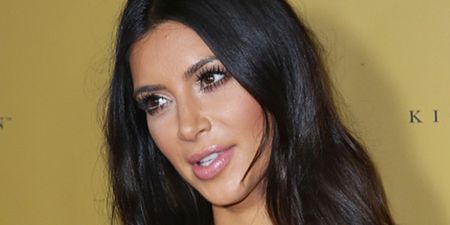 Kim Kardashian Flashes the Flesh (Again) as She Promotes New Fragrance