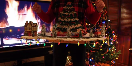 WATCH: This Man’s Ugly Christmas Jumper Is All Kinds Of (Practical) Genius