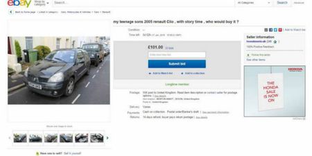 Father Sells Son’s Car On eBay In Hilariously Honest Auction