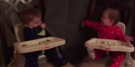 Baby Twins Play Peekaboo With Curtain In the Cutest Video You’ll See Today