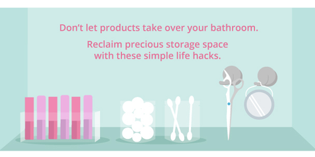 Bathroom Cluttered With Beauty Products? You Will LOVE These Life Hacks