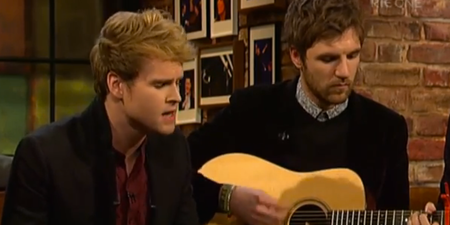 WATCH: Kodaline’s Spine-Tingling Acoustic Performance Of ‘High Hopes’ On The Late Late Show