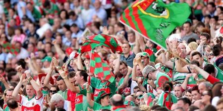 GENIUS: One Mayo Fan Was Sporting A VERY Unusual Hat At Sunday’s Game