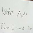 PIC: Dublin Woman Receives Shocking Letter From Child For No Vote Campaign To The Marriage Referendum