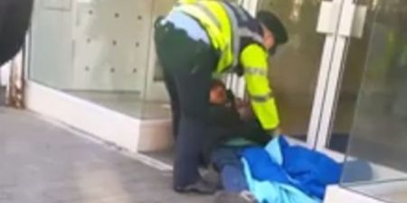 WATCH: Shocking Video Of Garda Allegedly Pepper-Spraying A Homeless Man In Dublin Has Gone Viral