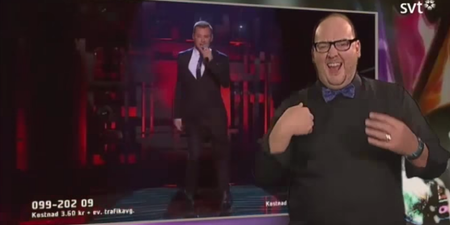 WATCH: This Sign Language Interpreter Just Stole The Show During The Swedish Eurovision Entry Finals