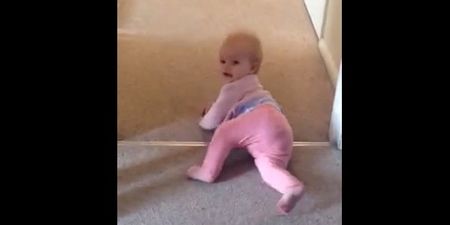 VIDEO: This Eight-Month-Old Has An Interesting Way Of Getting About The Place